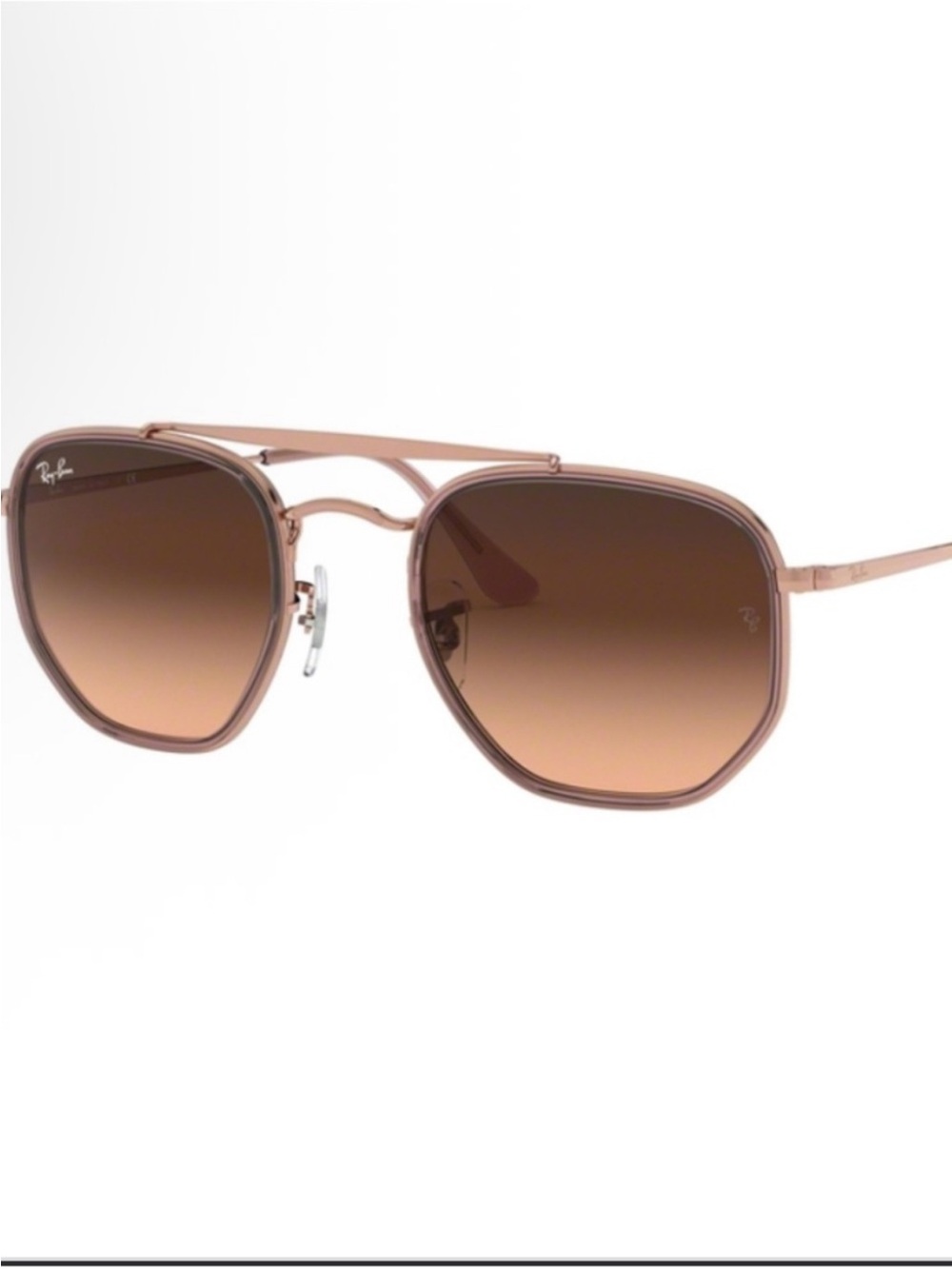 Ray-Ban double bridge rosegold sunglasses new authentic